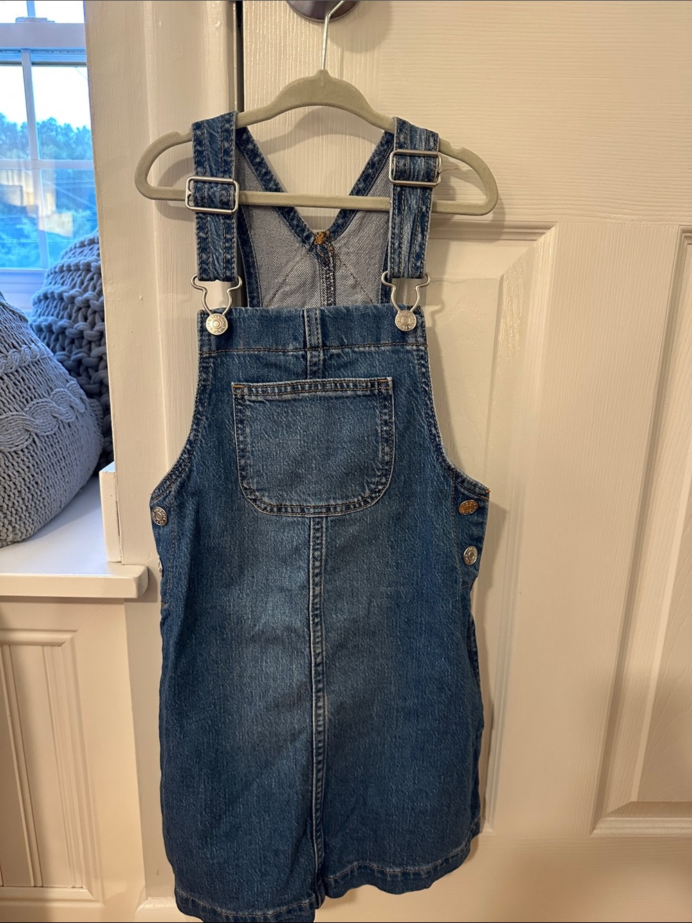 Cat and Jack girls jean overall dress